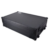 ATA Flight Style Road Case For RANE Four or RANE Performer DJ Controller with 1U Rack Space and Wheels - Black Finish