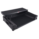 ATA Flight Style Road Case For RANE Four or RANE Performer DJ Controller with Laptop Shelf 1U Rack Space LED and Wheels - Black