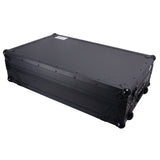 ATA Flight Style Road Case For RANE Four or RANE Performer DJ Controller with Laptop Shelf 1U Rack Space LED and Wheels - Black