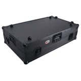 ATA Flight Style Road Case For RANE Four or RANE Performer DJ Controller with Laptop Shelf 1U Rack Space LED and Wheels - Black
