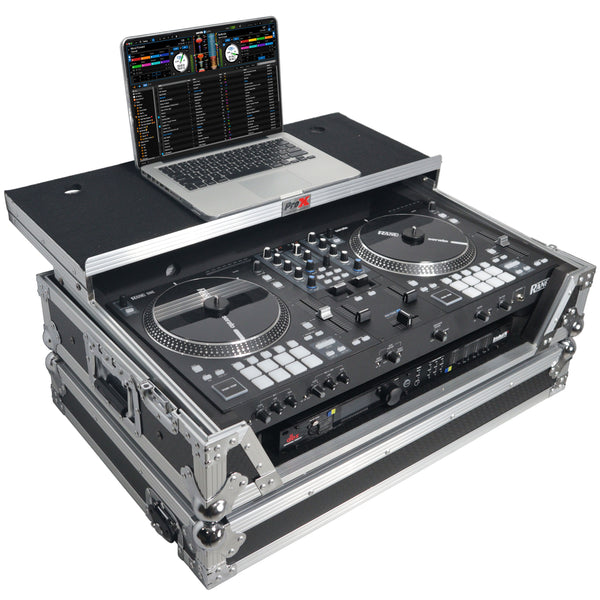 Flight Case For RANE ONE DJ Controller with Sliding Laptop Shelf, 1U Rack, and Wheels