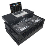 Flight Case For RANE ONE Dj Controller W-Sliding Laptop Shelf & Wheels| Black on Black