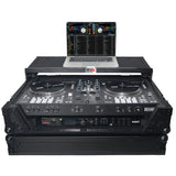 Flight Case For RANE ONE Dj Controller W-Sliding Laptop Shelf & Wheels| Black on Black