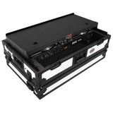 ATA Style Road Case For Rane ONE DJ Controller Limited Edition White Black w/ Sliding Laptop Shelf and Wheels