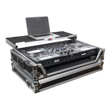 ATA Flight Style Road Case For RANE Four or RANE Performer DJ Controller with Laptop Shelf 1U Rack Space and Wheels