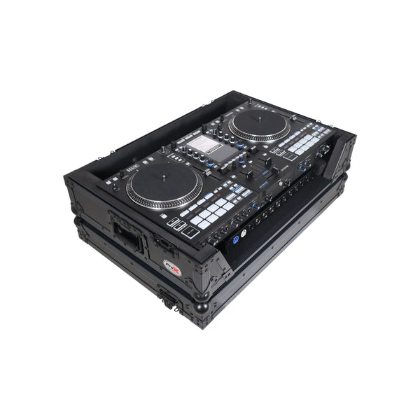 Flight Case For RANE SYSTEM ONE Dj Controller Wheels Black on Black 1U