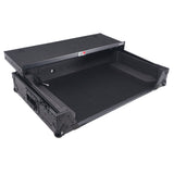 Flight Case For RANE SYSTEM ONE Dj Controller Sliding Laptop Shelf & Wheels Black on Black LED Kit 1U