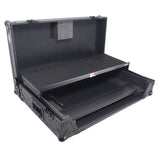 Flight Case For RANE SYSTEM ONE Dj Controller Sliding Laptop Shelf & Wheels Black on Black LED Kit 1U