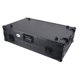 Flight Case For RANE SYSTEM ONE Dj Controller Sliding Laptop Shelf & Wheels Black on Black LED Kit 1U