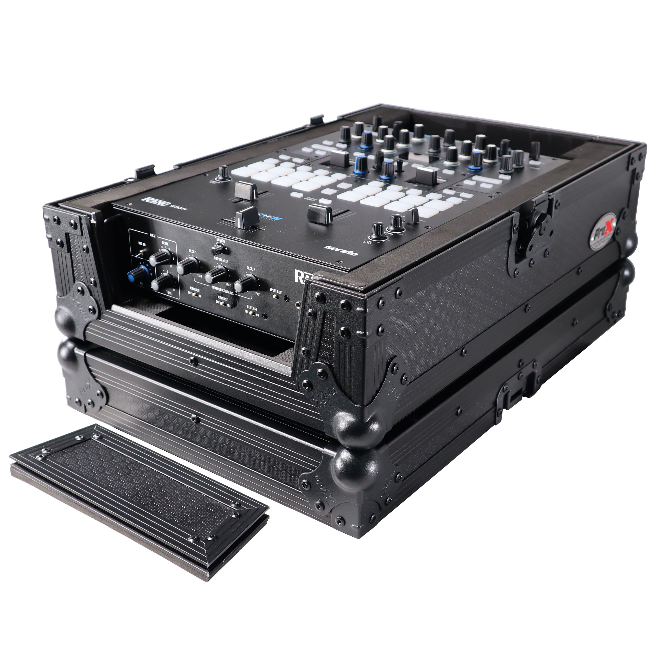Flight Case for Rane Seventy-Two 72 and Rane Seventy DJ Mixer | Black on Black