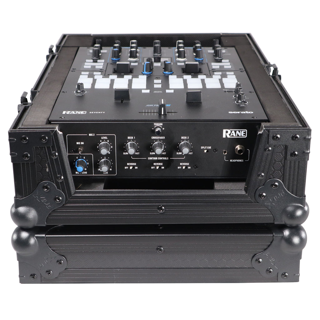 Flight Case for Rane Seventy-Two 72 and Rane Seventy DJ Mixer | Black on Black