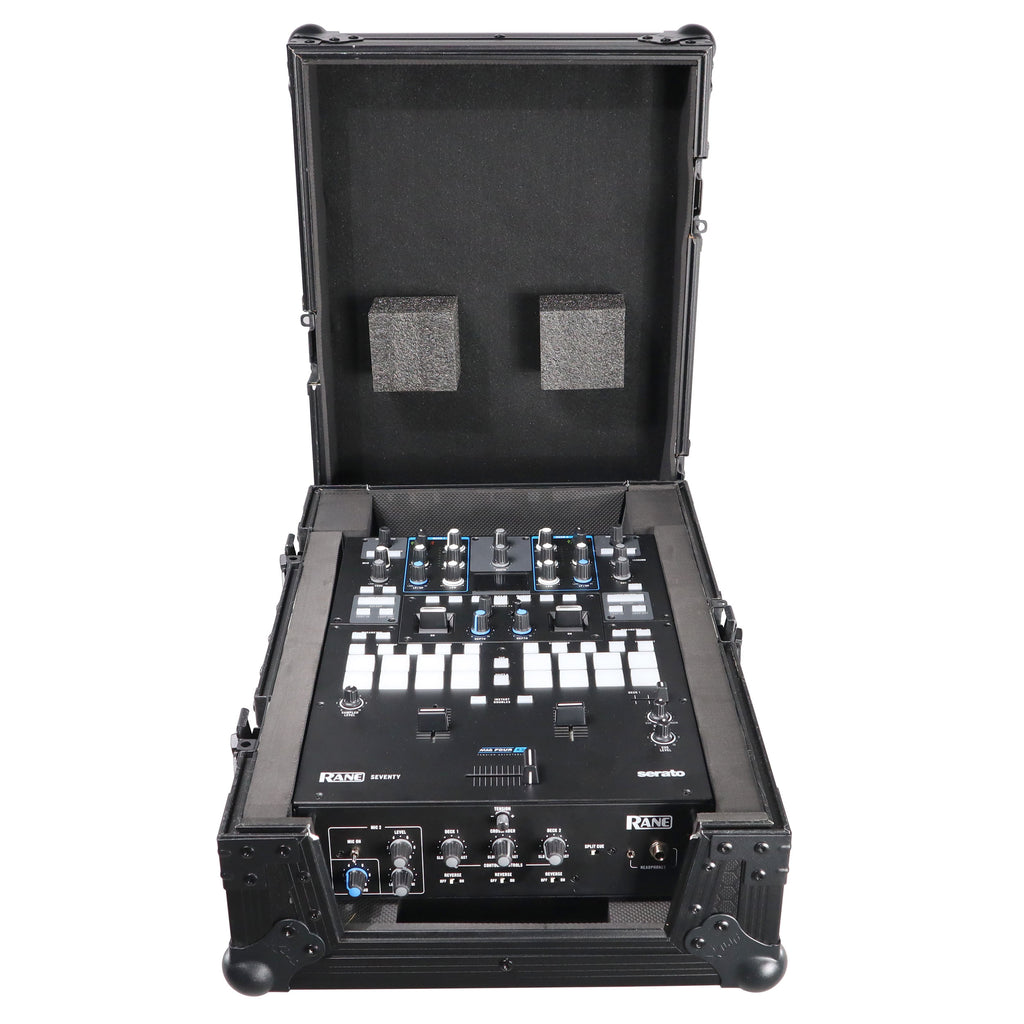 Flight Case for Rane Seventy-Two 72 and Rane Seventy DJ Mixer | Black on Black