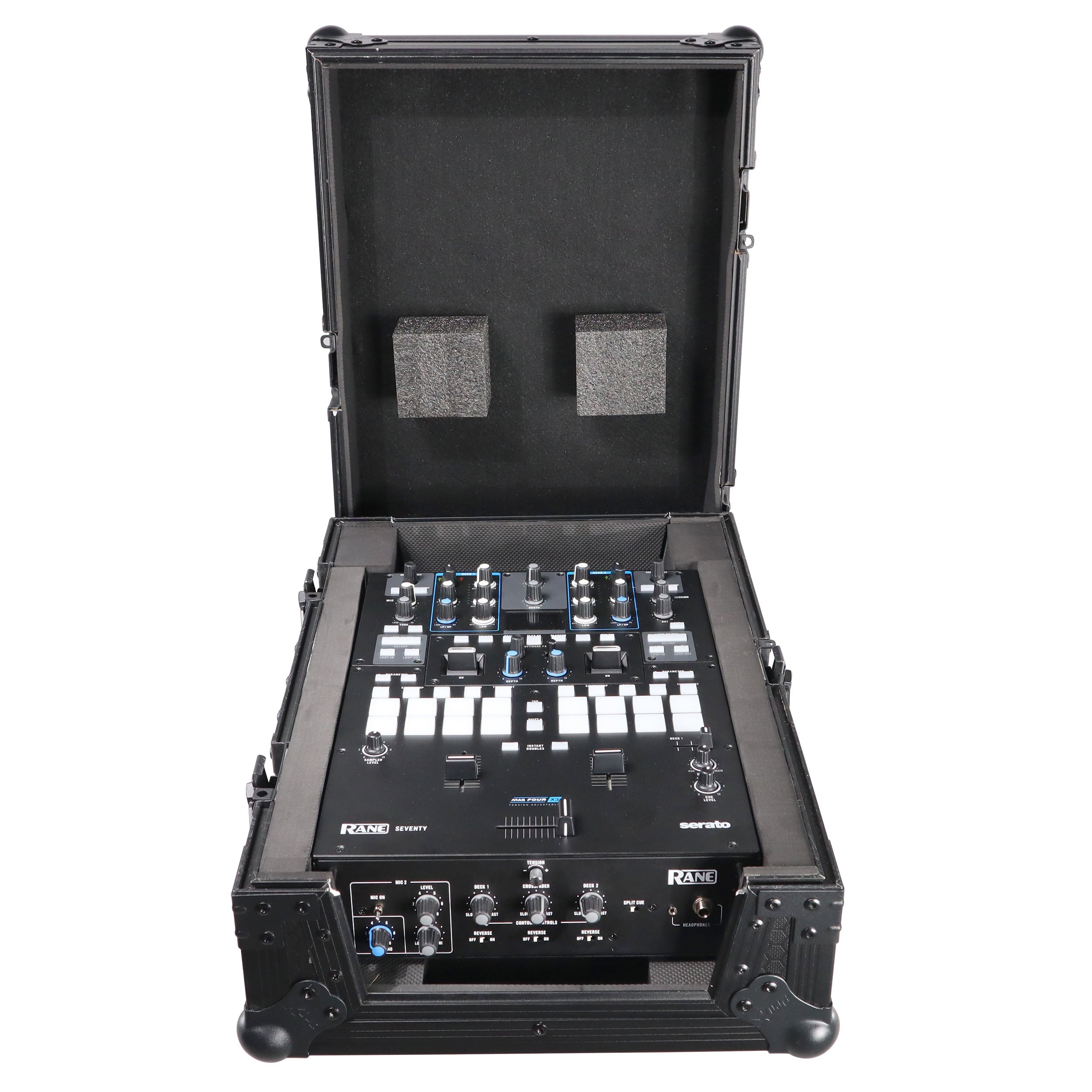 Flight Case for Rane Seventy-Two 72 and Rane Seventy DJ Mixer | Black on Black