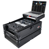 11" DJ Mixer Road Case W/Laptop Shelf for Rane Seventy-Two 72 and Rane Seventy (Black on Black)