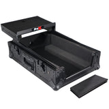 Flight Case for Pioneer DJM-S11 Mixer with Sliding Laptop Shelf | Black on Black