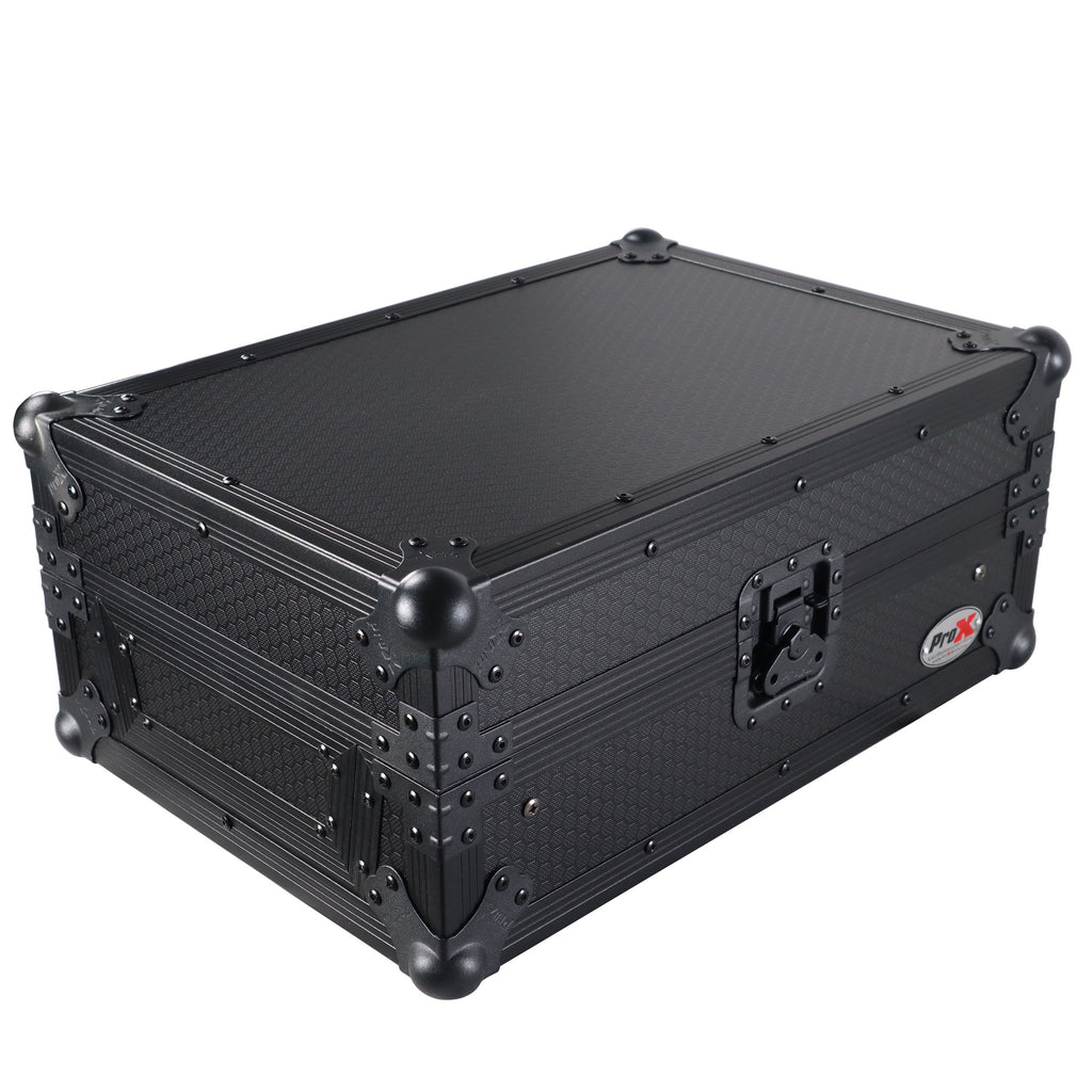 Flight Case for Pioneer DJM-S11 Mixer with Sliding Laptop Shelf | Black on Black