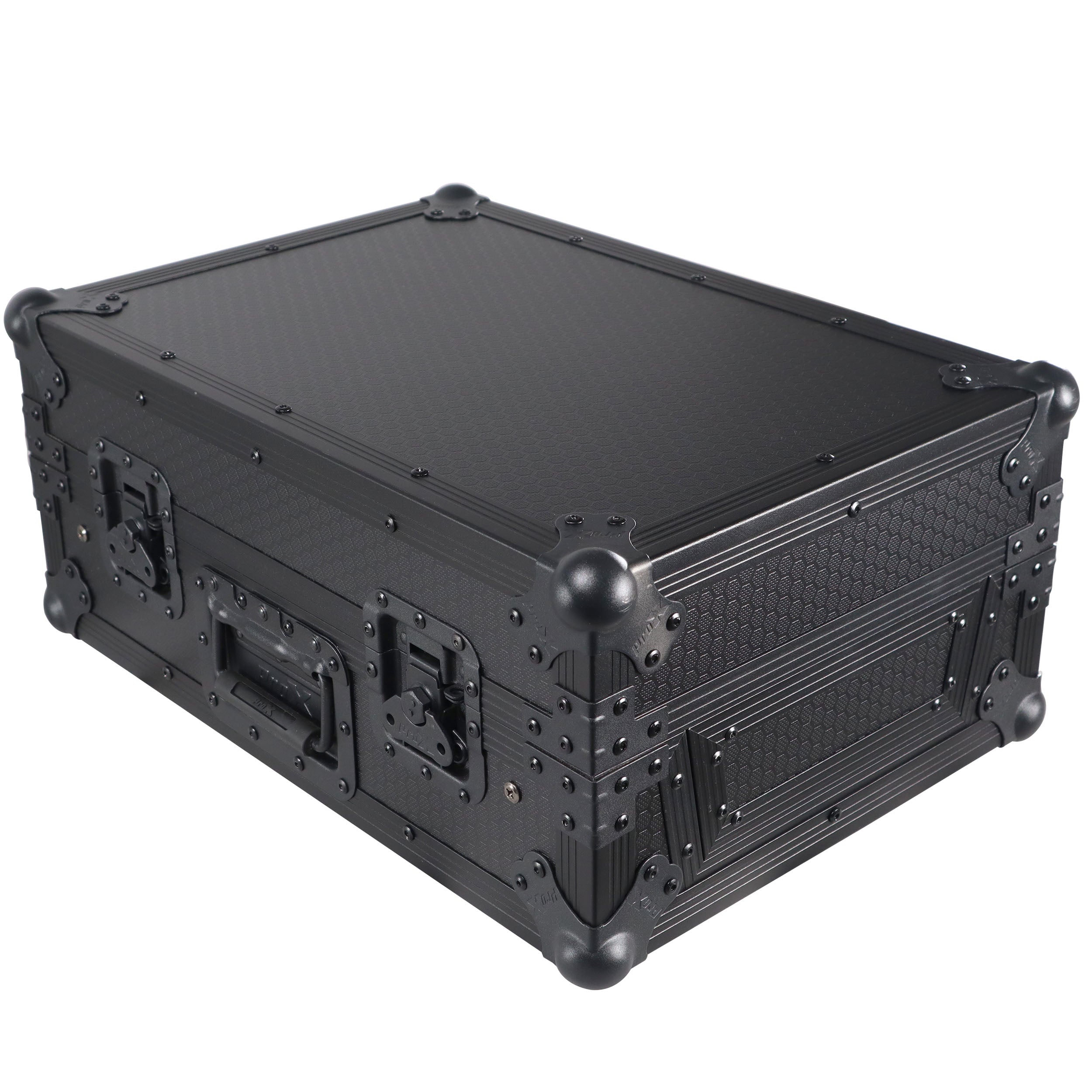 Flight Case for Pioneer DJM-S11 Mixer with Sliding Laptop Shelf | Black on Black