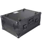 11" DJ Mixer Road Case W/Laptop Shelf for Rane Seventy-Two 72 and Rane Seventy (Black on Black)