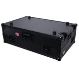 ATA Style Flight Case for Pioneer DDJ-REV7 DDJ-1000 SRT DJ Controller with 2U Rack Space Laptop Shelf Wheels LED Black Finish