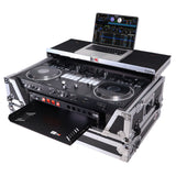 ATA Style Flight Case for Pioneer DDJ-REV7 & DDJ-1000 SRT DJ Controller with 2U Rack Space Laptop Shelf Wheels LED kit