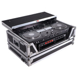 ATA Style Flight Case for Pioneer DDJ-REV7 & DDJ-1000 SRT DJ Controller with 2U Rack Space Laptop Shelf Wheels LED kit
