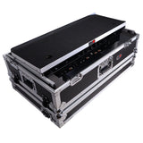 ATA Style Flight Case for Pioneer DDJ-REV7 & DDJ-1000 SRT DJ Controller with 2U Rack Space Laptop Shelf Wheels LED kit