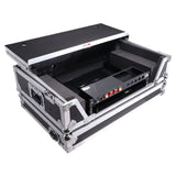 ATA Style Flight Case for Pioneer DDJ-REV7 & DDJ-1000 SRT DJ Controller with 2U Rack Space Laptop Shelf Wheels LED kit