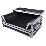 Flight Style Road Case For Pioneer DDJ-FLX10 or DDJ-GRV6 DJ Controller with Laptop Shelf 2U Rack Space Wheels