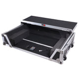 ATA Style Flight Case for Pioneer DDJ-REV7 & DDJ-1000 SRT DJ Controller with 2U Rack Space Laptop Shelf Wheels LED kit