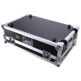 Flight Style Road Case For Pioneer DDJ-FLX10 or DDJ-GRV6 DJ Controller with Laptop Shelf 2U Rack Space Wheels