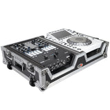 Single CD Player & 12" Mixer Case W/Low Profile Wheels and Retractable Handle
