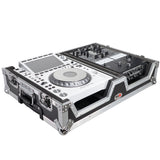 Single CD Player & 12" Mixer Case W/Low Profile Wheels and Retractable Handle