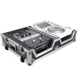 Single CD Player & 12" Mixer Case W/Low Profile Wheels and Retractable Handle