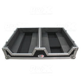 Single CD Player & 12" Mixer Case W/Low Profile Wheels and Retractable Handle