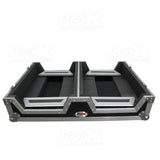 Single CD Player & 12" Mixer Case W/Low Profile Wheels and Retractable Handle