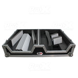 Single CD Player & 12" Mixer Case W/Low Profile Wheels and Retractable Handle