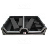 Single CD Player & 12" Mixer Case W/Low Profile Wheels and Retractable Handle