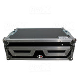 Single CD Player & 12" Mixer Case W/Low Profile Wheels and Retractable Handle