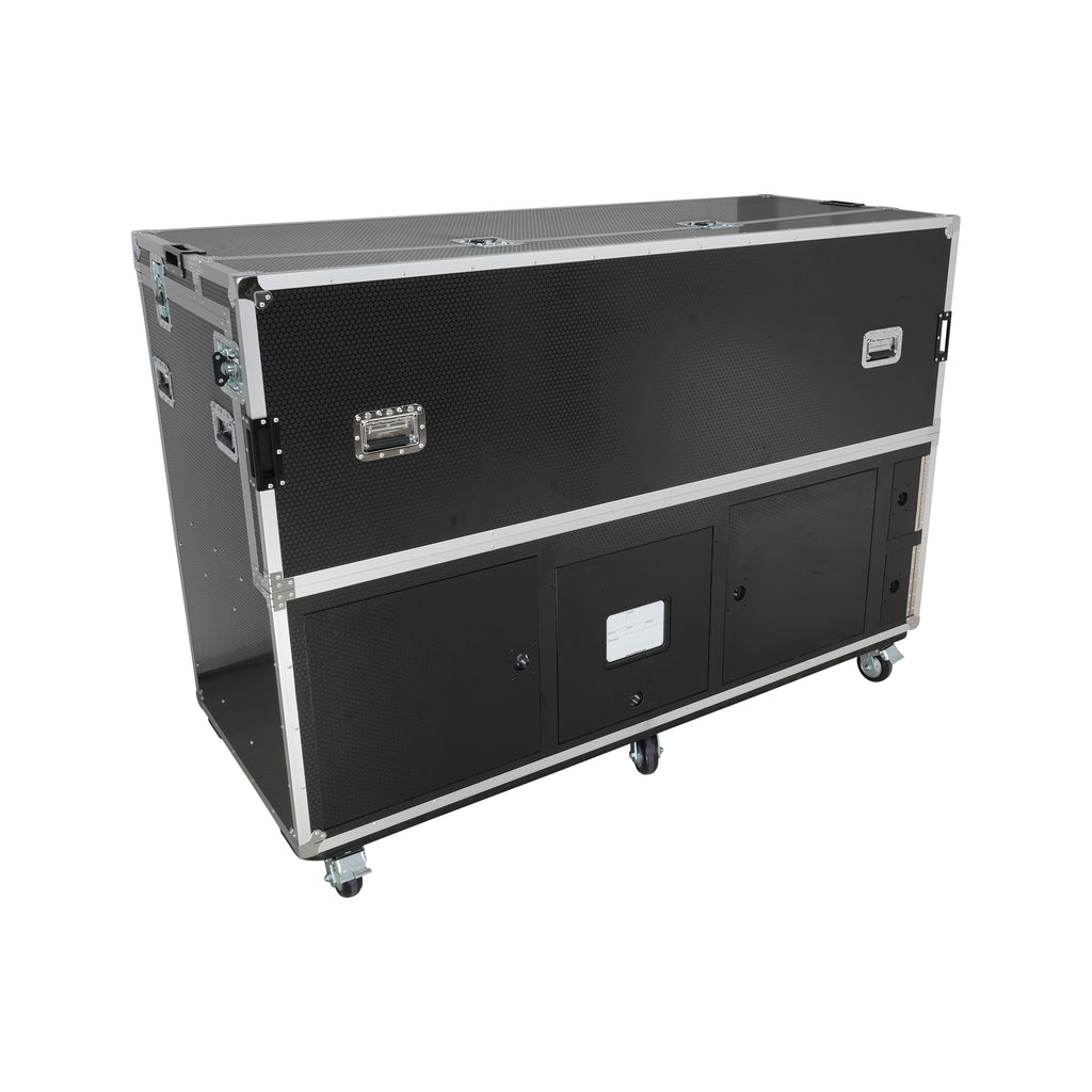 Large Mixing Console Case 3x side by side 2x 12U & 10U Shock Mount Slam Rack