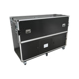 Large Mixing Console Case 3x side by side 2x 12U & 10U Shock Mount Slam Rack