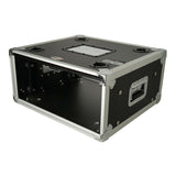4U Vertical Shockmount Rack Case 14" Depth with Dual Top Sliding Slam Doors