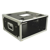 4U Vertical Shockmount Rack Case 14" Depth with Dual Top Sliding Slam Doors