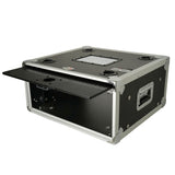4U Vertical Shockmount Rack Case 14" Depth with Dual Top Sliding Slam Doors
