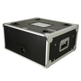 4U Vertical Shockmount Rack Case 14" Depth with Dual Top Sliding Slam Doors