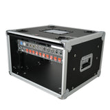 6U Vertical Shockmount Rack Case 14" Depth with Dual Top Sliding Slam Doors