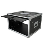 6U Vertical Shockmount Rack Case 14" Depth with Dual Top Sliding Slam Doors