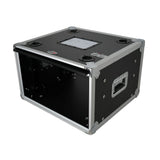 6U Vertical Shockmount Rack Case 14" Depth with Dual Top Sliding Slam Doors