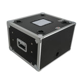 6U Vertical Shockmount Rack Case 14" Depth with Dual Top Sliding Slam Doors