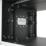 6U Vertical Shockmount Rack Case 14" Depth with Dual Top Sliding Slam Doors