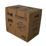 6U Vertical Shockmount Rack Case 14" Depth with Dual Top Sliding Slam Doors